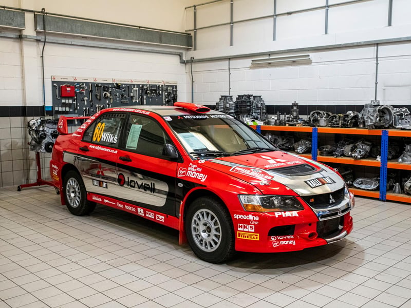 Unlike the other Lancers for sale that are road-going homologations of rally cars, this 2007 model is the real deal. Driven by Guy Wilkes with co-driver Phil Pugh, this Group N Evo IX won the British Rally Championship two years in a row.