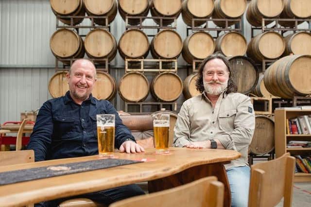 Simon Webster and Jim Harrison, founders of Thornbridge Brewery will host an evening of beer drinking and eating at Thornbridge Hall on April 20, 2024.