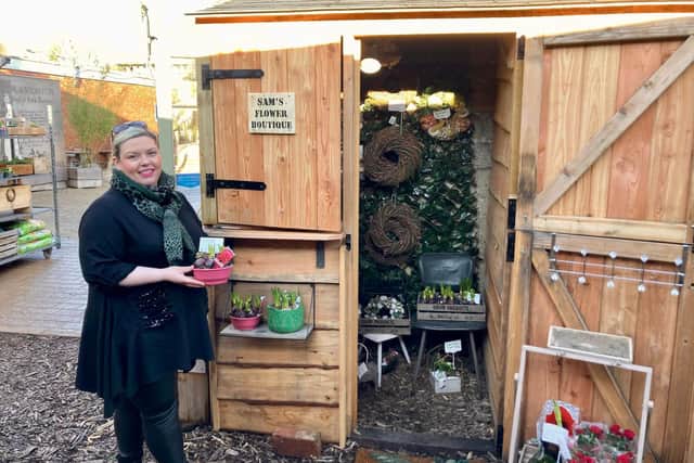 Samantha Kealey, the owner of a new florist business set to open in Bolsover, says she is excited to get started.