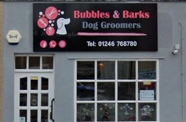 Bubbles & Bark Dog Groomers, 401 Sheffield Road, Whittington Moor, Chesterfield S41 8LS. Contact 07544 771667 or https://bubblesandbarksdoggroomers.co.uk. Pampered pooch packages range from £20 for bath, nails and pads, ears and eyes cleaned to a top package from £35 comprising bath, nails and pads, ears and eyes cleaned, clipped, blueberry facial, paw balm and a 'pawfume' of choice.