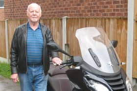 Alan Wright,  who suffered heart problems then collapsed at the side of the road was miraculously saved when police managed to find him trapped under his vehicle and hidden under bushes.