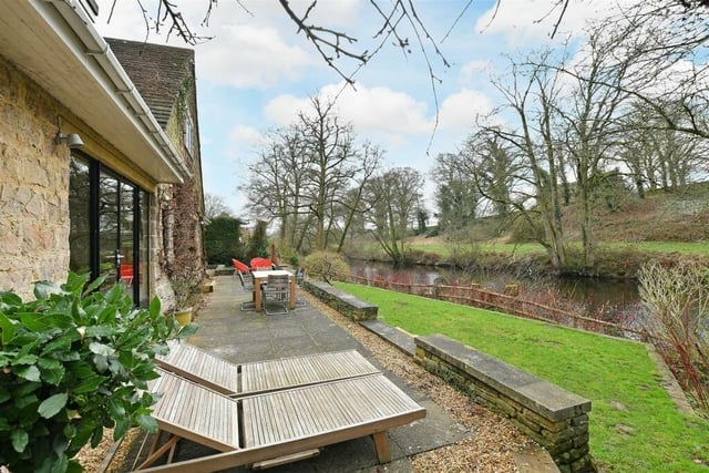 Lap up the peaceful surroundings in the garden overlooking the river.