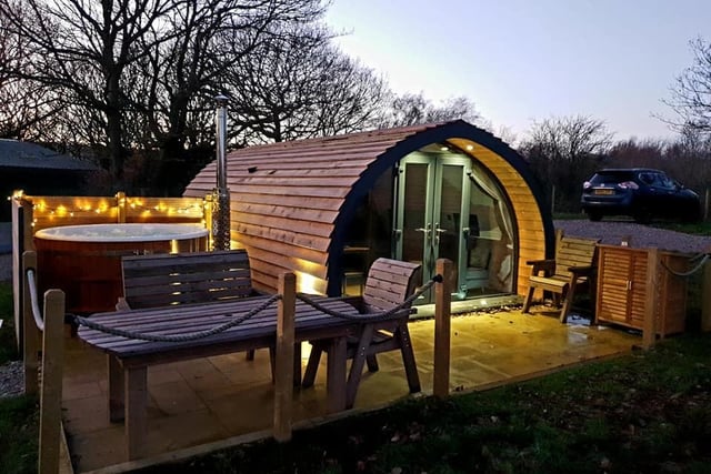 The mega sized glamping pods at Lambs Glamping are surrounded by nature and sleep up to six people comfortably. They come with a fully equipped kitchen, bathroom, dining area and outside patio and seating area. 
You receive a welcome pack with kitchen and bathroom essentials upon arrival and enjoy total privacy for the duration of the visit.  There’s even one pod that has a hot tub for your exclusive use – taking star gazing to a new level.
Moorhay Farm, High lane, Wigley, Chesterfield. Tel:07811285467