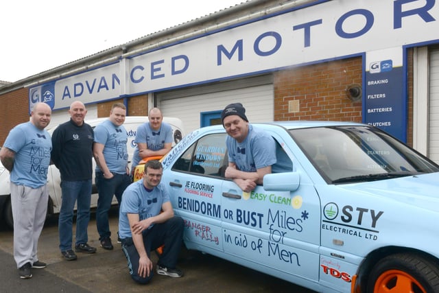 Getting ready for a journey from Blackpool to Benidorm in a car with Miles for Men livery. Remember this from 2015?