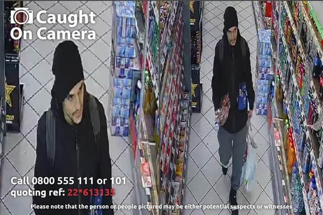Police appeal to trace pictured man after theft from Chesterfield shop