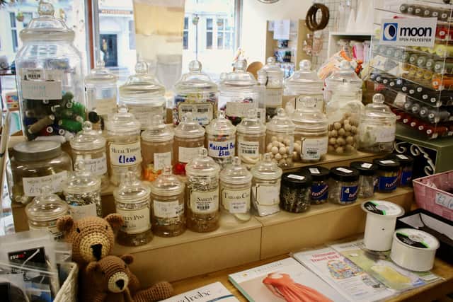 Craft materials at Fred's Haberdashery, Chesterfield