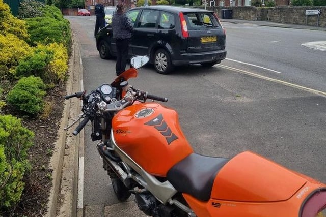 After the Chesterfield prang police locate the rider - who gives false details to cover up him being disqualified