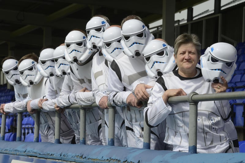 Angie Marchant and other Hartlepool United stormtroopers were pictured 5 years ago. Does this bring back great memories?