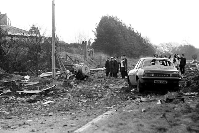 Lockerbie-A74  the stolen car that drove through the road block on the night of the disaster
23/12/88