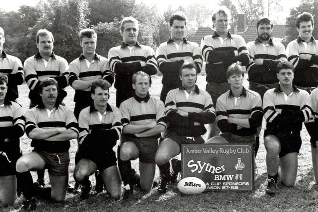 Amber Valley rugby club new kit, 1987.