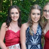 Ripley Academy school prom held at Blackbrook house. Megan McGreal, Rhiann Walker and Cora Stone.