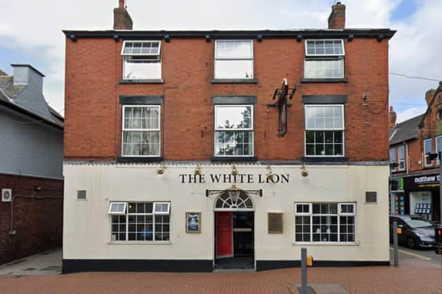 The incident occurred at the White Lion pub at around 1am on January 1, 2024 when a member of door staff was punched in the face by a man.