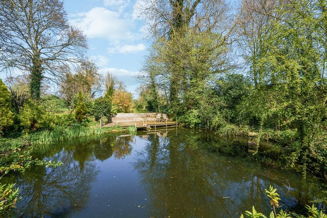 Adding yet more beauty to the grounds that surround the £2.75 million Manor Lodge are two natural ponds.