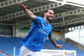 Ollie Banks scored Chesterfield's first goal against Halifax. Picture: Tina Jenner.
