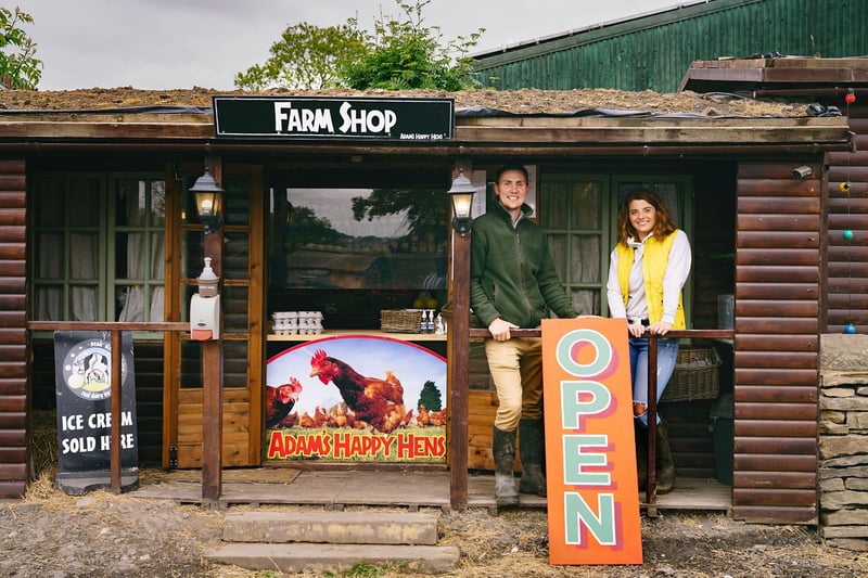 Adam's Happy Hens is located in Chesterfield and is open from 10-5.