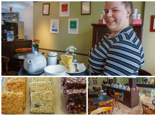 Jill Benson runs the Pomegranate cafe in Northern Tea Merchants with her mum Sian. They pride themselves on the home-made cakes served in the cafe along with the tea and coffee that can also be bought in the on-site shop.