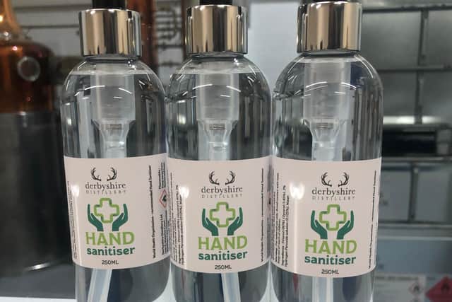 Derbyshire Distillery is producing hand sanitiser during the coronavirus crisis.