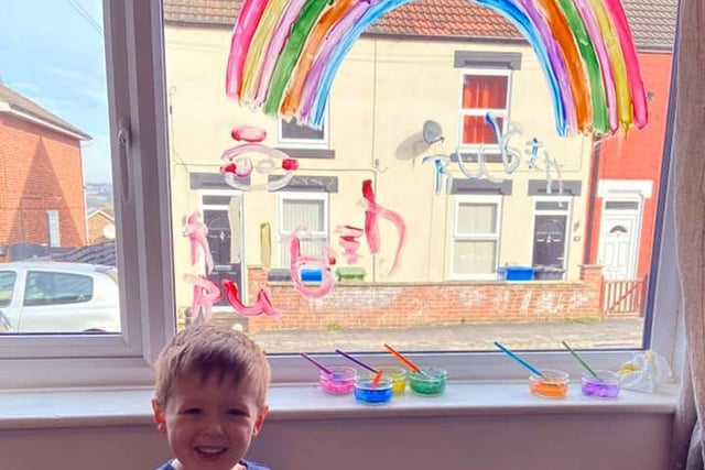 Ruben aged 4, created this wonderful rainbow in March 2020. Sent in by Katie Louise Dunkley.
