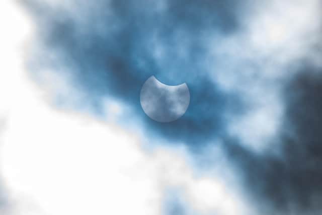 Photographer and writer Dave Buttery captured this image of the eclipse over Belper (picture: Dave Buttery)