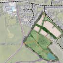 The application by Stancliffe Homes Ltd initially proposed 65 dwellings on the site to the north-north west of The Homestead, in Dark Lane, however this figure has been reduced to 36 homes, all of which will be affordable, occupying a smaller area.