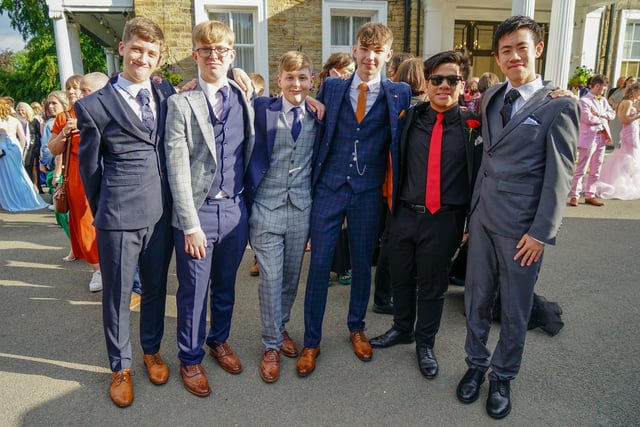 Sharp-dressed students ready to enjoy the Outwood Academy Newbold prom celebrations