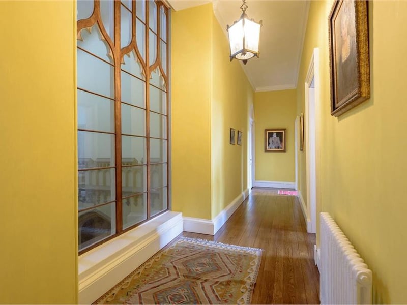 Lower floor hallway.