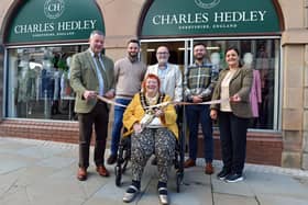 Chesterfield’s Mayor, Councillor Shirley Niblock, is pictured here with her Consort Paul Niblock. They are here alongside the team from Charles Hedley - Bryan and Vanessa Towndrow and their sons, Sam and Tom Towndrow.