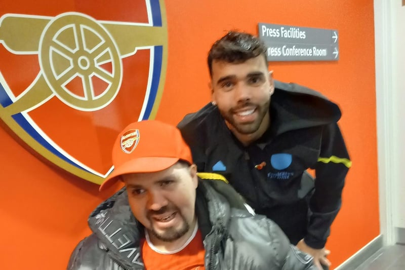 Neil moved into Yarningdale care home in March 2015 after sustaining a traumatic brain injury and receiving an epilepsy diagnosis. He was joined by two members of his care team on his special trip to Arsenal, Activities Co-ordinator Sarah Martin, and Senior Health Care Assistant Isaac Adebayo.