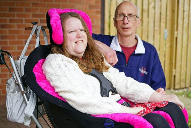 Katy and Antony Frisby are launching an appeal to fund a hydrotherapy pool in their home in Chesterfield.