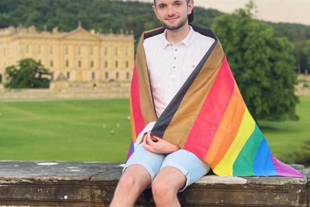 The 24-year-old works as a producer for LGBT+ radio station Gaydio in Manchester.