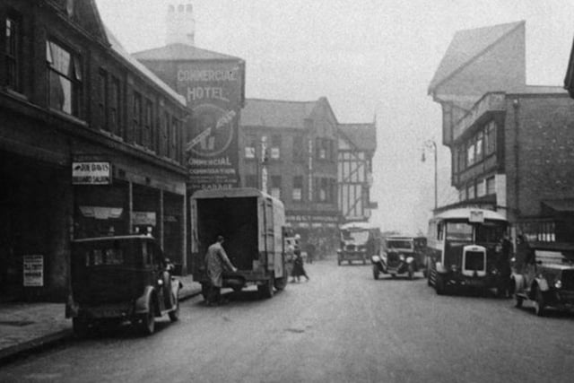 The Commercial Hotel is seen in the corner here again in 1937