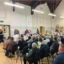 Concerned Residents Attend A Public Meeting At Brimington Community Centre To Discuss A Proposed Housing Scheme For Up To 1,000 Homes.