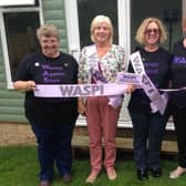 Angel Madden (pictured far right) with fellow WASPI campaigners