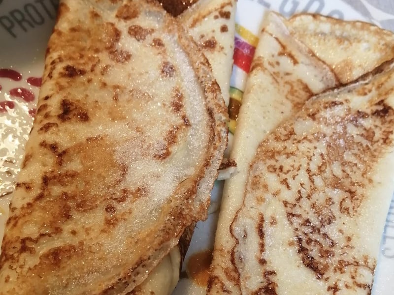 Nina's absolutely perfected the classic lemon and sugar pancake here! Yum.