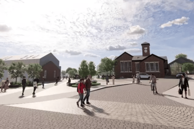 An Artist'S Impression Of The Possible Clay Cross Market Street Development, Courtesy Of The Clay Cross Town Board