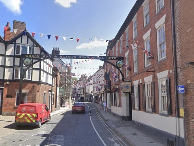 The book says: “Formerly known as “The Green Man & Black's Head Royal Hotel,” when the building offered accommodation, a guest in bedroom No.2 heard a knock on her door and then saw a maid enter. She then proceeded to walk across the room and then vanish into the wardrobe door; on another occasion, this phantom maid was observed by another guest where she was seen looking out of one of the windows. In the rest of the building, a cleaner saw a pair of salt and pepper shakers glide across a table but when she moved them back, they slid back along the surface - and she fled in terror. Also noted here is the sound of a coach and horses which has been heard entering the yard.”