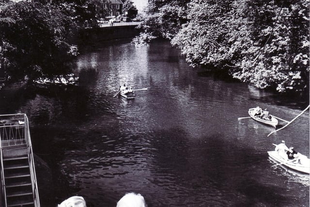 Messing about on the river at Matlock Bath in  1982