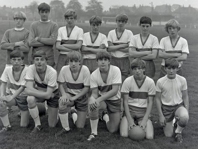 Aldercar Boys FC team picture, October 1966.