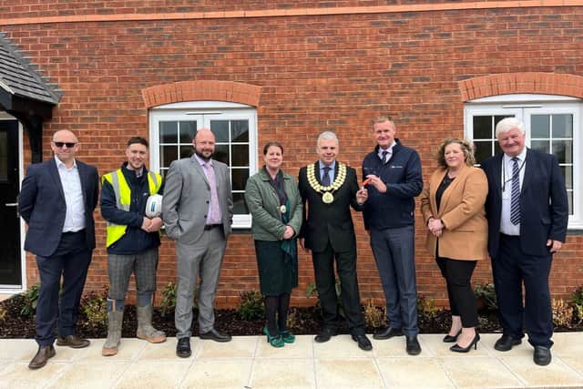 Cameron Homes hands keys over to the first four council homes in Amber Valley