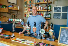 Chris Christopher, a Bolsover resident, has spent months turning vacant premises on Station Road in Bolsover into the Byron Tap
