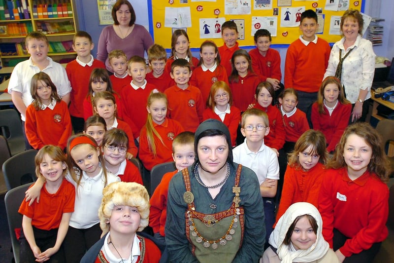 Viking hat making in 2006. Can you spot a familiar face?