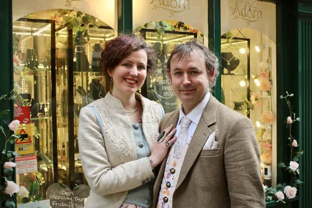Laura Jo and Adam Owen of Adorn jewellers of Chesterfield