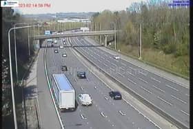 Traffic monitoring service Inrix has reported that all traffic is temporarily held up on M1 Southbound between Junction 27, Mansfield Road (Hucknall / Underwood) and Junction 26 (Nottingham / Eastwood).