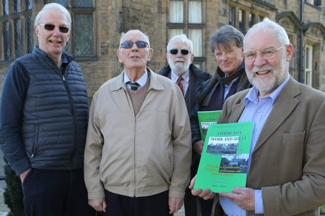 Author Colin Kirkwood with some of his guests, Rob Hunter, Phil Weatherall, Tim Norton and Professor Linden West.