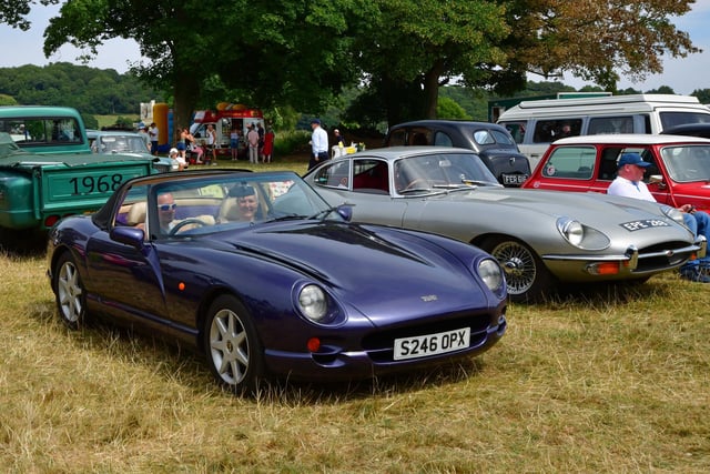 Classic sports cars were among the attractions.