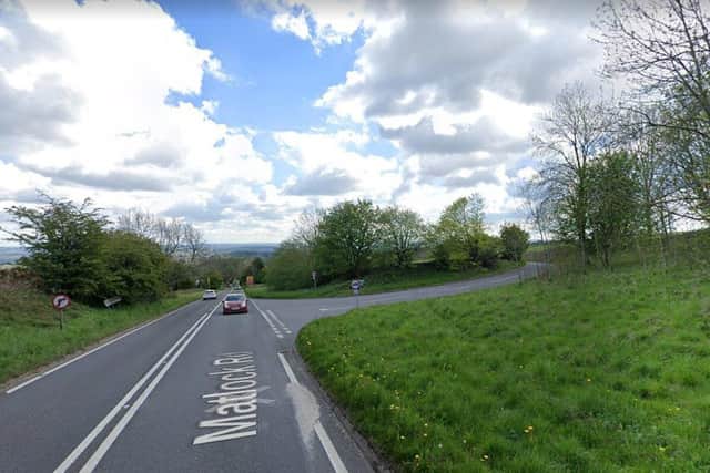 New plans to place a 15m-high 5G telecommunications mast on Matlock Road, Walton, Chesterfield have been pitched by Three. Image: Google.