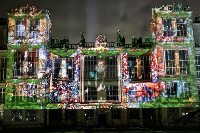 The trail ends with a stunning projection on the side of the Grade I-listed building.