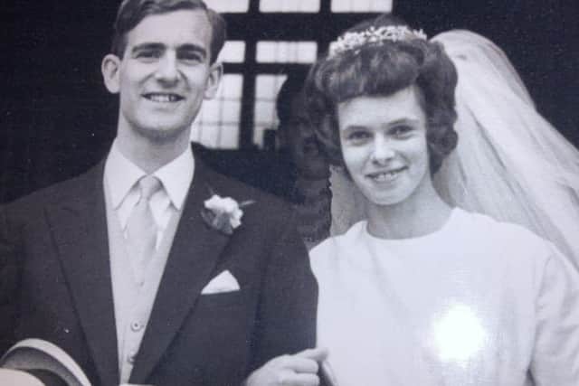 The happy couple on their wedding day in Surrey in 1963. (Photo: Hannah Lakin)