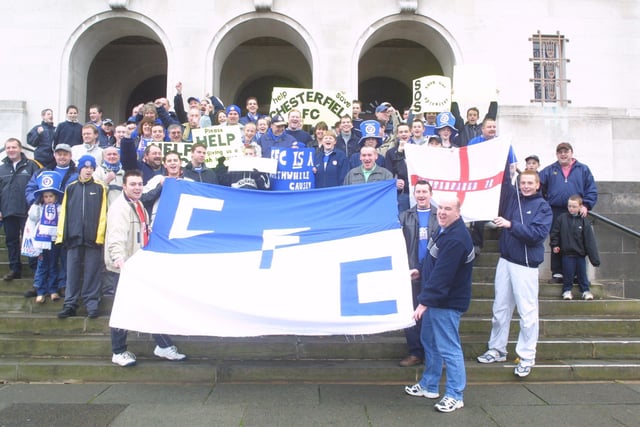 Chesterfield FC fans' protest