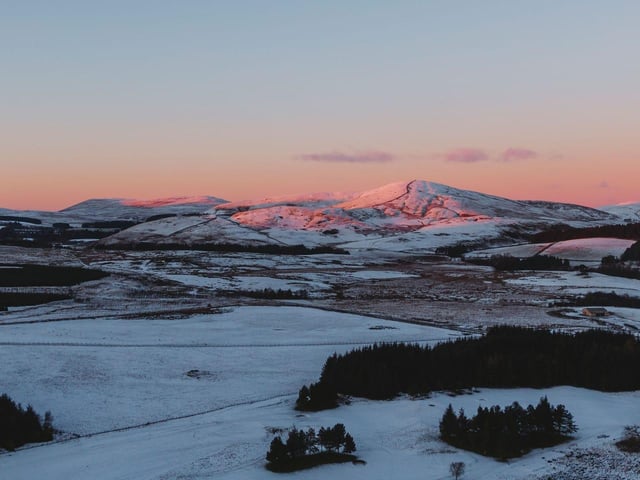 This atmospheric view of the sunset over East Linton was taken by Michael Markowski.